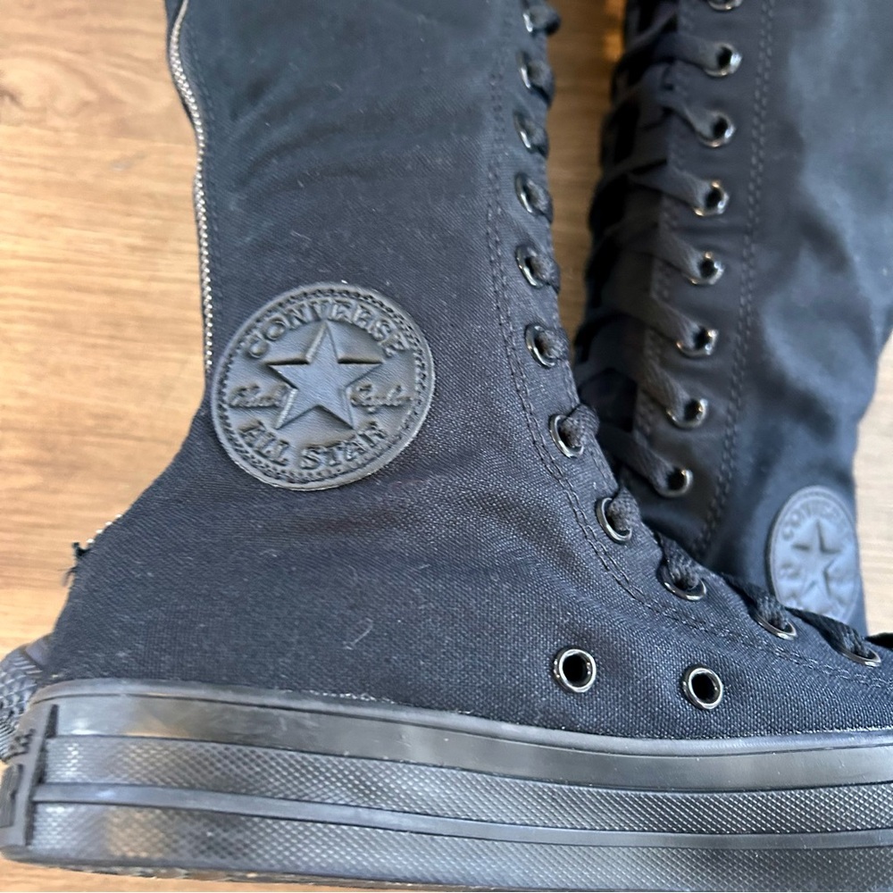 NWT Converse Chuck Taylor All Star XX-Hi knee-high sneakers. Black Size 8.5 - Picture 12 of 13